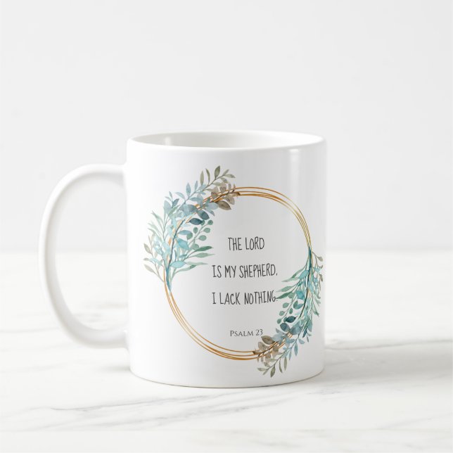 Mug Psaume 23 L'Éternel est mon berger, Écriture (Gauche)
