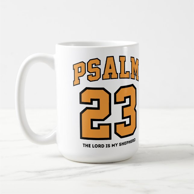 Mug Psaume 23 Varsity Sports Gold Black Christian (Gauche)