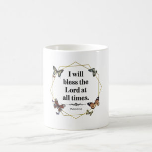 Mug Psaume 34 1 Citation verbale de la Bible chrétienn