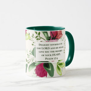 Mug Psaume 37:4 Ravissez-vous du Seigneur Clover