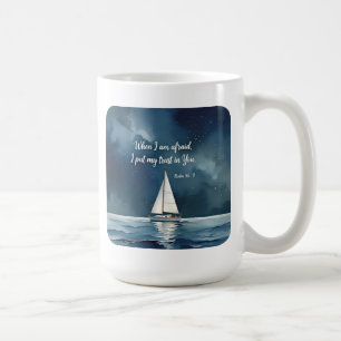Mug Psaume 56:3 Quand j'ai peur, je me fie à toi, foi