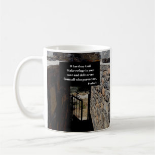 Mug Psaume 7:1 Dieu Est Notre Refuge Bible Verse
