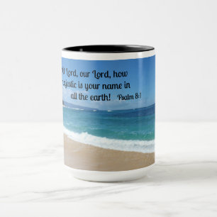 Mug Psaume 8:1 Ô Seigneur, notre Seigneur, combien maj
