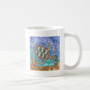 Mug Psychédélic Sea Turtle Seahorse
