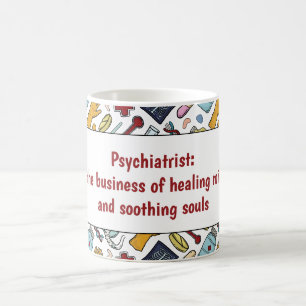 Mug Psychiatrie rétrécir pion médical pun médecin moti