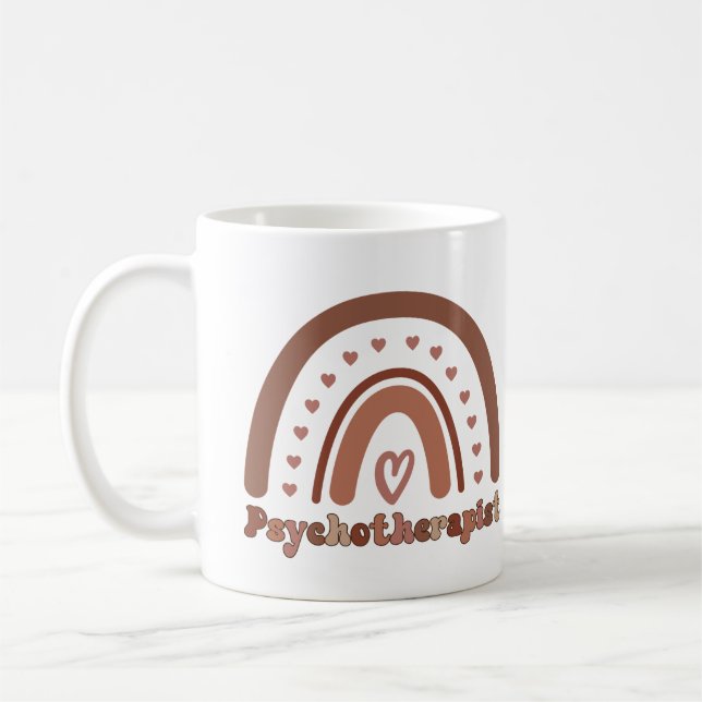 Mug Psychothérapeute Boho Rainbow (Gauche)