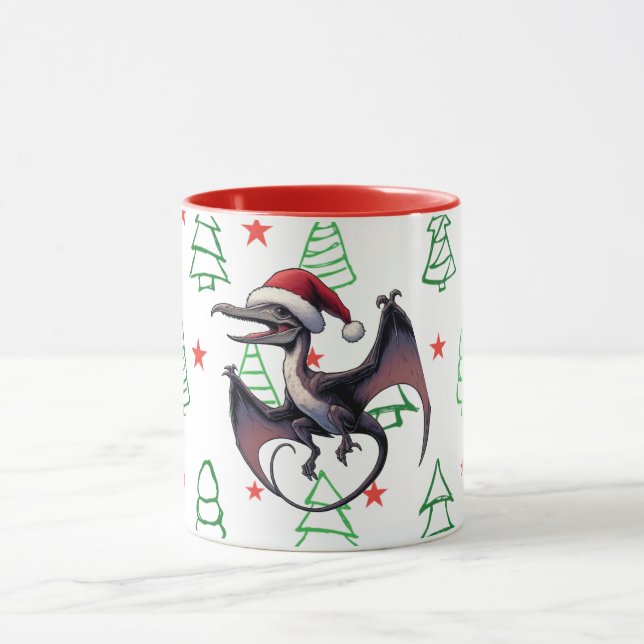Mug Pterodactyle de Noël (Centre)