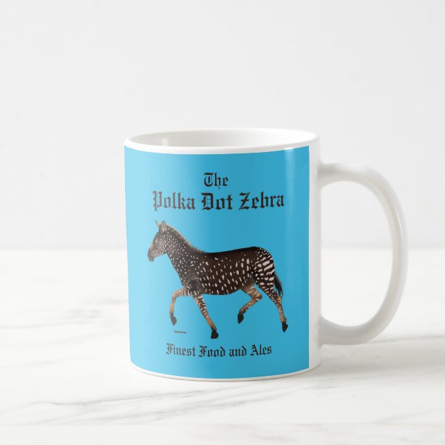 Mug Pub anglais Polka Dot Zebra (Droite)