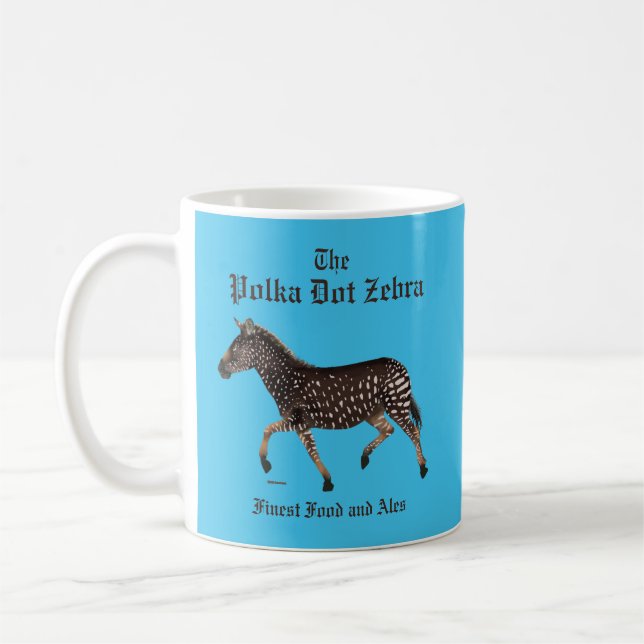 Mug Pub anglais Polka Dot Zebra (Gauche)