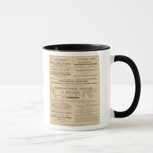 Mug Publicité de neuf entreprises (Droite)