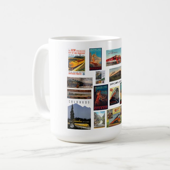 Mug Publicité ferroviaire vintage (Devant gauche)