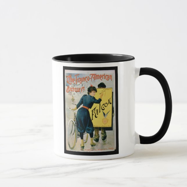 Mug Publicité par affichage 'la bicyclette (Droite)