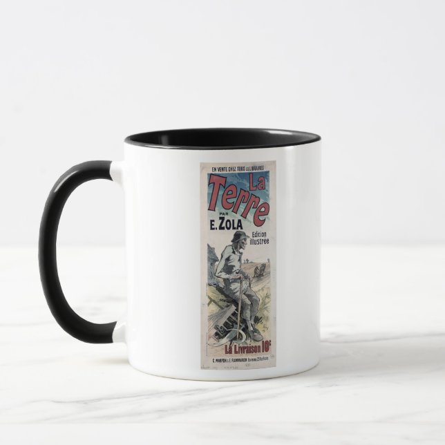 Mug Publicité par affichage "La Terre" par Emile Zola, (Gauche)
