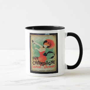 Mug Publicité par affichage "Pur Champagne", de
