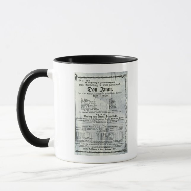 Mug Publicité par affichage une représentation de 'Don (Gauche)