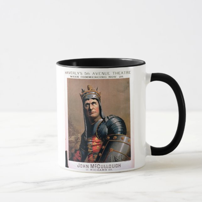 Mug Publicité pour 'John McCullough comme Richard III (Droite)