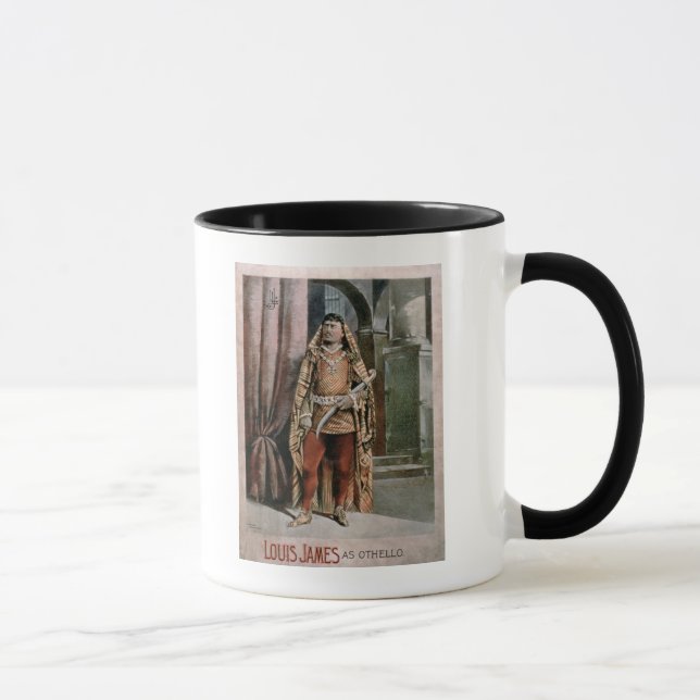 Mug Publicité pour "Louis James comme Othello" (Droite)