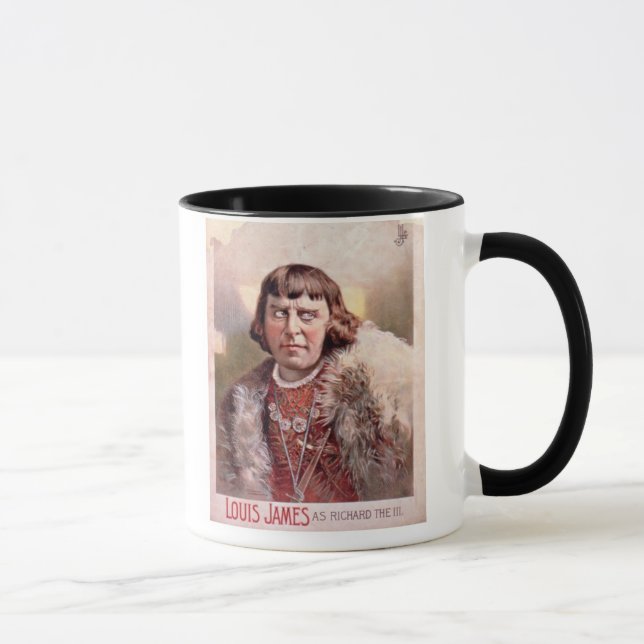 Mug Publicité pour "Louis James comme Richard III" (Co (Droite)
