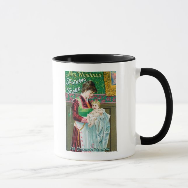 Mug Publicité pour Mme Winslows Sirop apaisant (Droite)