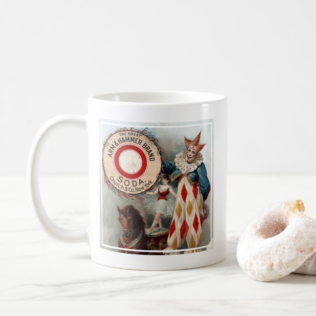 Mug Publicité vintage Pour Arm & Hammer Soda (Avec donut)