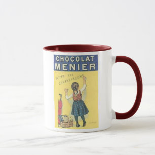 Mug Publicité Vintage sur le menu du chocolat