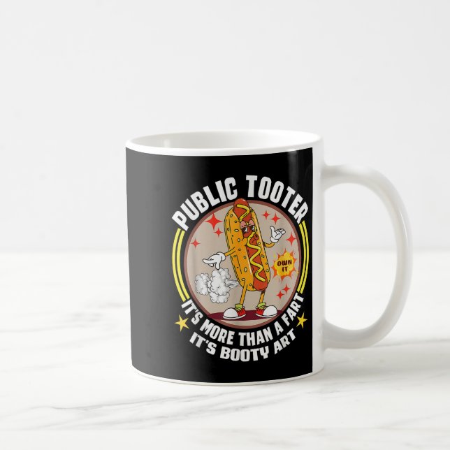 Mug Publique Tooter Funny Hotdog Fart Plaisanter Booty (Droite)