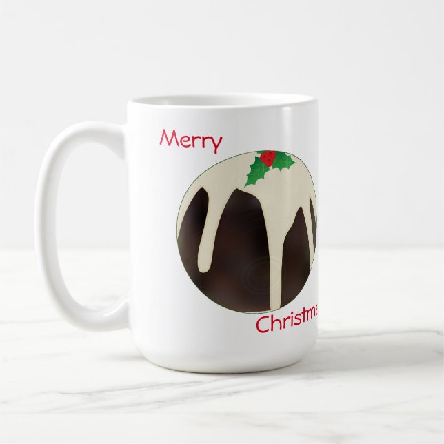 Mug Pudding de Noël aux pelouses, (Gauche)