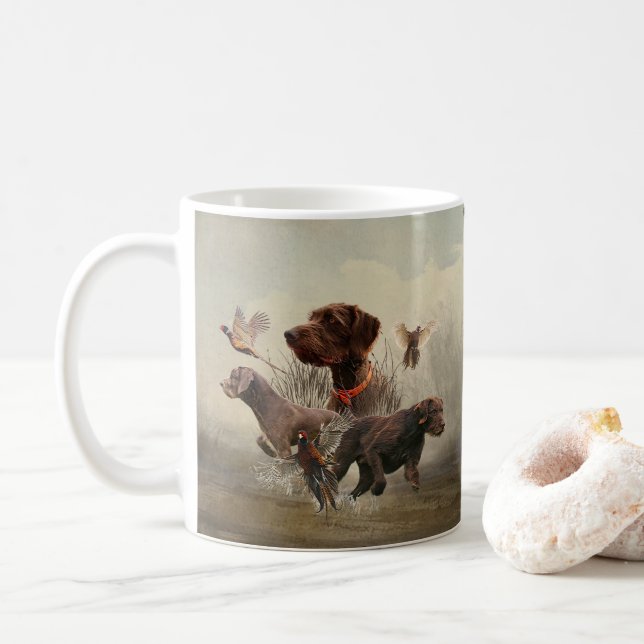 Mug Pudelpointers, Chasse faisan (Avec donut)