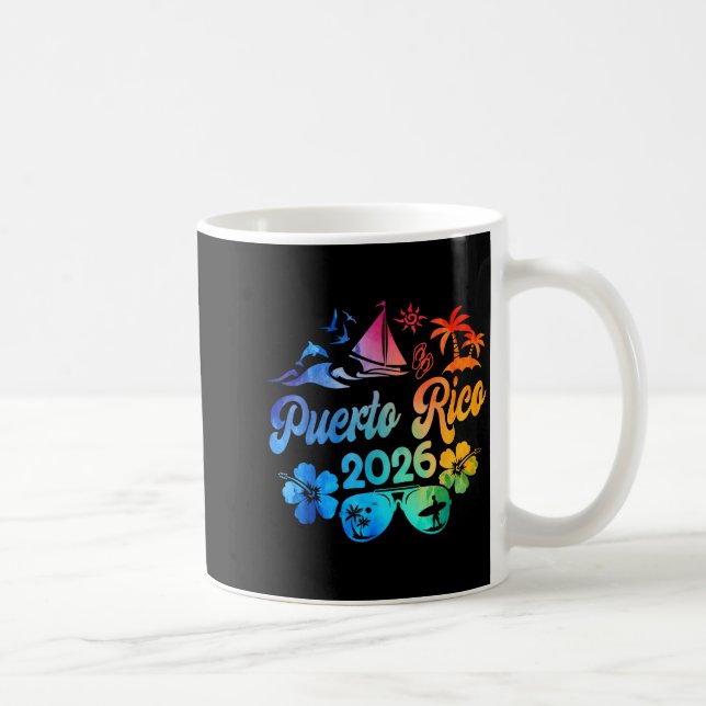 Mug Puerto Rico 2026 Vacation Beach Tie Dye Trip Summe (Droite)