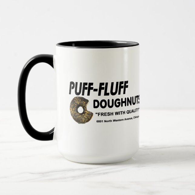 Mug Puff-Fluff Doughnut, Chicago (Gauche)