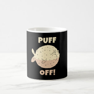 Mug Puffin Au Large De Puffer Fish Sea