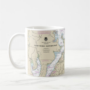 Mug Puget Sound-Northern Part Graphique nautique 18441