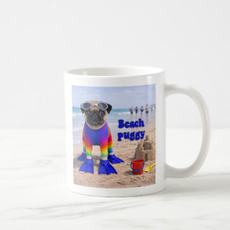 Mug Puggy de la plage