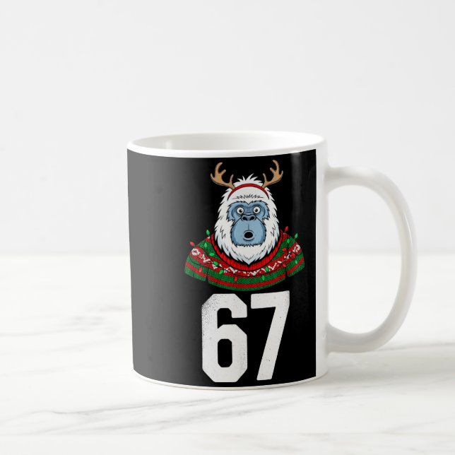 Mug Pugilant pull de Noël Yeti Gorille Renne 67  (Droite)