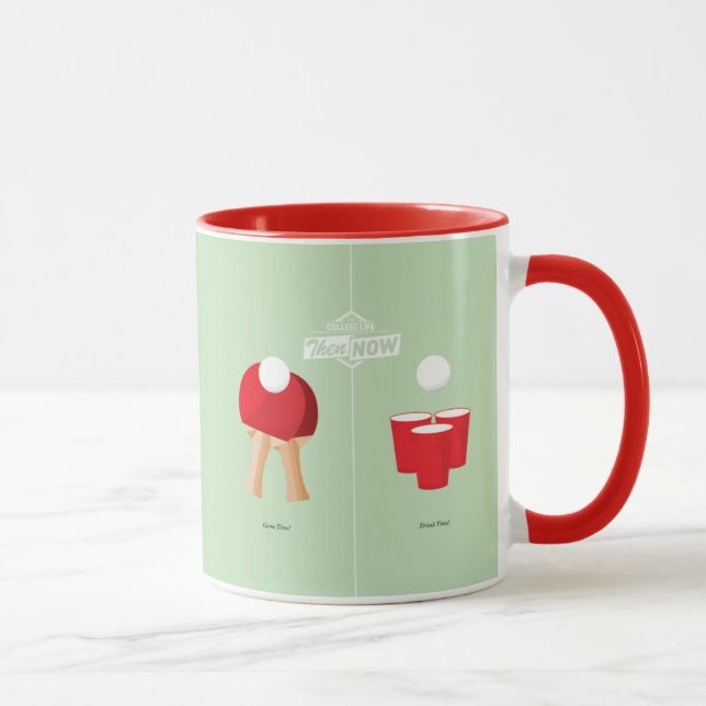 Mug Puis et maintenant : Ping-pong (Droite)