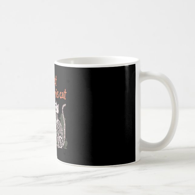 Mug Puis-Je Animer Ce Chat ? Conception pour Amoureux  (Droite)