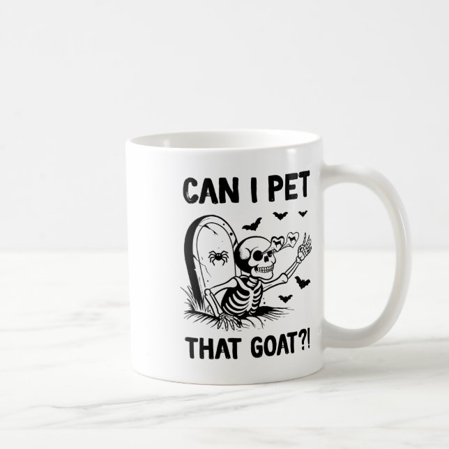 Mug Puis-Je Animer Cette Chèvre Halloween (Droite)