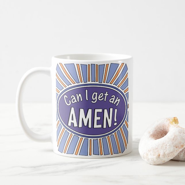 Mug Puis-je avoir un AMEN ! (Avec donut)