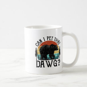 Mug Puis-je caresser ce chien Mème drôle de dague d'ou