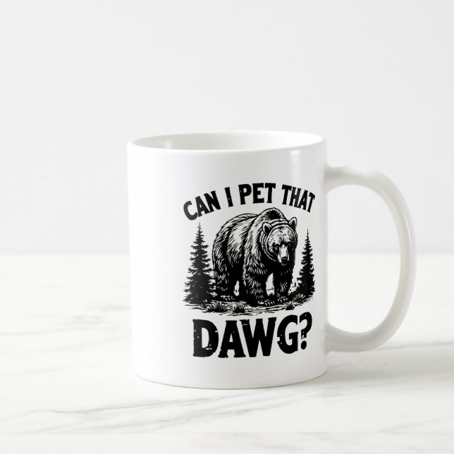 Mug Puis-je caresser ce chien Mème drôle de dougue d'o (Droite)
