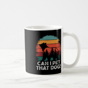 Mug Puis-je caresser cet ours chien drôle randonnée ca