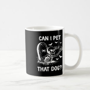 Mug Puis-Je Transmettre Ce Chien Halloween Squelette