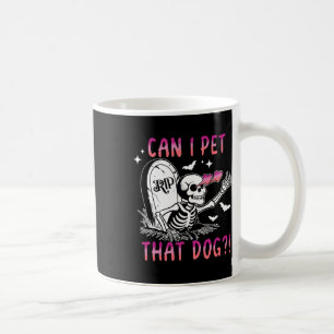 Mug Puis-Je Transmettre Ce Chien Skeleton Halloween