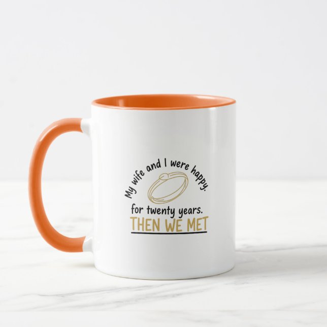 Mug Puis nous nous sommes rencontrés" Drôle d'annivers (Gauche)