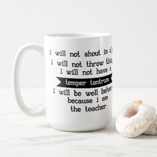 Mug Puisque je suis le professeur - humour de