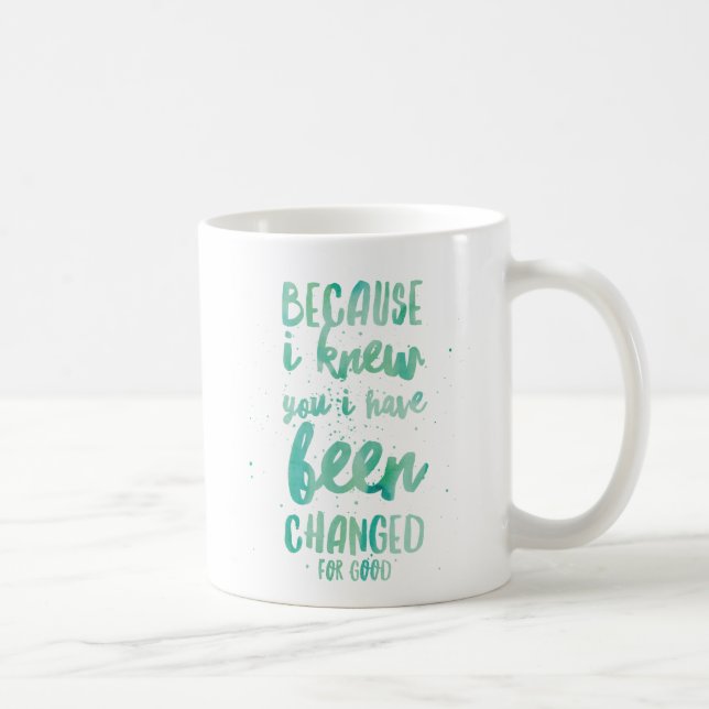 Mug Puisque je vous ai connus j'ont été changés pour (Droite)
