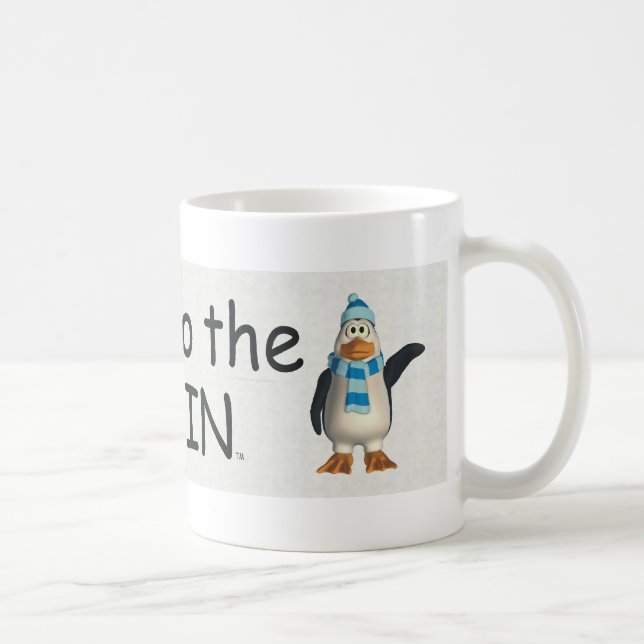 Mug Puissance de PIÈCE EN T au pingouin (Droite)