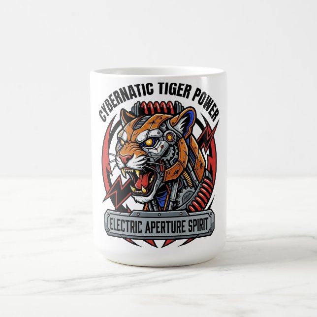 Mug Puissance de Tigre Cybernétique Esprit d'Ouverture (Centre)