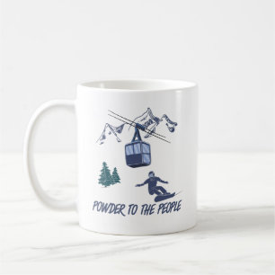 Mug Puissance du snowboard pour le peuple Station de s