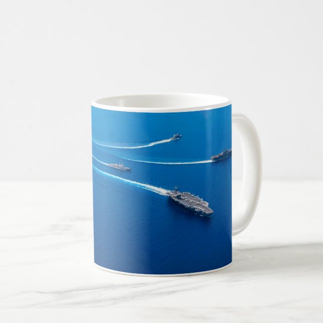 Mug PUISSANCE MARITIME - Bateaux de la marine américai (Devant droit)